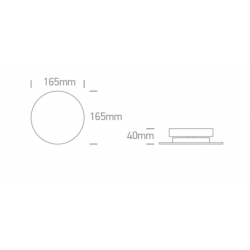 ŠVIESTUVAS FLAT MAGNETINEI SISTEMAI 43110F/B/V 6W JUODAS kaina