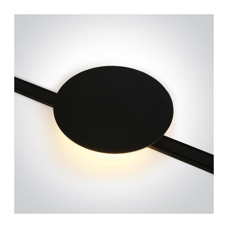 ŠVIESTUVAS FLAT MAGNETINEI SISTEMAI ONE LIGHT 43110F/B/V 6W JUODAS