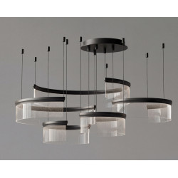 Pakabinamas LED šviestuvas Aurora L138 juodas