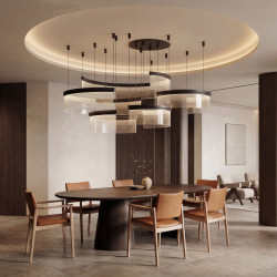 Pakabinamas LED šviestuvas Aurora L138 juodas kaina