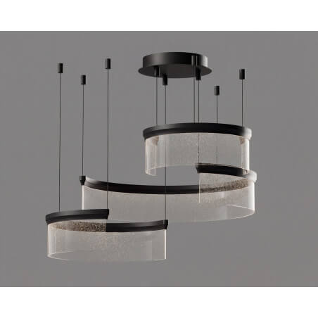 Pakabinamas LED šviestuvas Aurora 106 juodas Caeli Design 9004.3.L106