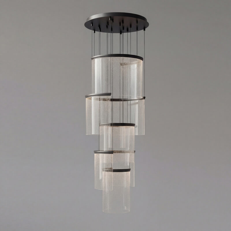 Pakabinamas LED šviestuvas Aurora 95 juodas Caeli Design 9004.6.D95