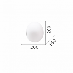 SIENINIS ŠVIESTUVAS COTTON AP1 D20 BALTAS pigiau