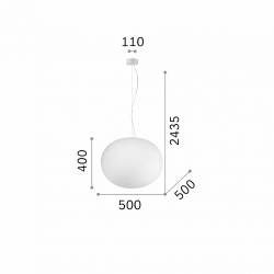 PAKABINAMAS ŠVIESTUVAS COTTON SP1 D50 BALTAS pristatymas