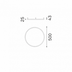 LUBINIS LED ŠVIESTUVAS ORACLE SLIM PL D50 ROUND 29W ŽALVARIO SPALVOS kaina