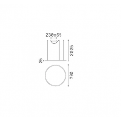 PAKABINAMAS LED ŠVIESTUVAS ORACLE SLIM SP D70 ROUND 37W ŽALVARIO SPALVOS kaina