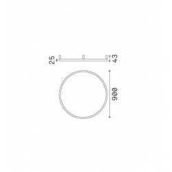 LUBINIS LED ŠVIESTUVAS ORACLE SLIM PL D90 ROUND 53W ŽALVARIO SPALVOS kaina