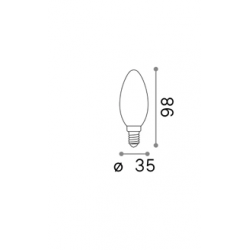 LED LEMPUTĖ E14 4W 3000K kaina