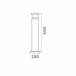 PASTATOMAS ŠVIESTUVAS TORRE PT1 H60 RUDAS pigiau