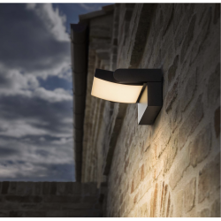 Sieninis LED šviestuvas SWIPE AP 20,5W PILKAS pigiau