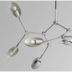 PAKABINAMAS ŠVIESTUVAS DROP MINI L106 CHROMO SPALVOS kaina
