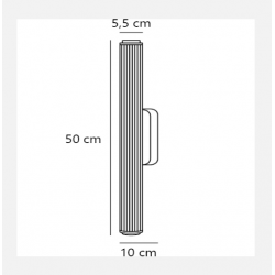 SIENINIS LED ŠVIESTUVAS VIRELLE H50 12W JUODAS skubiai