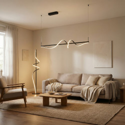 PAKABINAMAS LED ŠVIESTUVAS VIRGO 120 28W JUODAS STEP DIM kaina