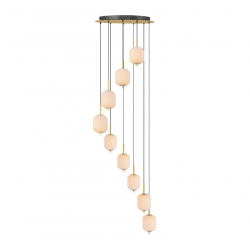 PAKABINAMAS LED ŠVIESTUVAS AKARI 55W CCT AUKSO SPALVOS