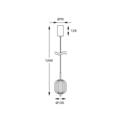 PAKABINAMAS LED ŠVIESTUVAS AKARI 6,5W CCT AUKSO SPALVOS STEP DIM kaina