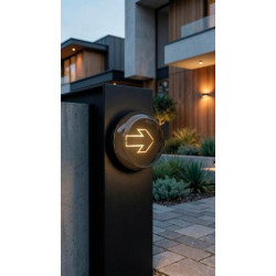 LUBINIS | SIENINIS LED ŠVIESTUVAS PIXEL 10W JUODAS pristatymas