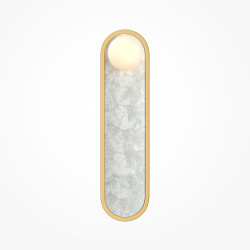 Sieninis LED šviestuvas PERLAMOUR 25W CCT žalvario spalvos