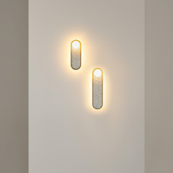 Sieninis LED šviestuvas PERLAMOUR 25W CCT žalvario spalvos pristatymas