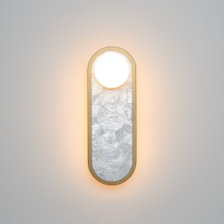 Sieninis LED šviestuvas PERLAMOUR 20W CCT žalvario spalvos pigiau