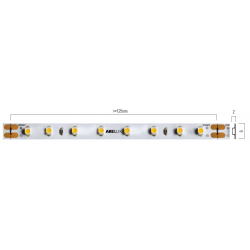 HERMETIŠKA LED JUOSTA XRIBO 12W 24V 3000K IP66, 1M kaina