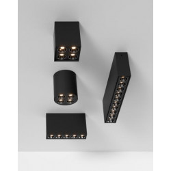 LUBINIS LED ŠVIESTUVAS INVISIBLE RECTANGULAR 12W JUODAS pigiau