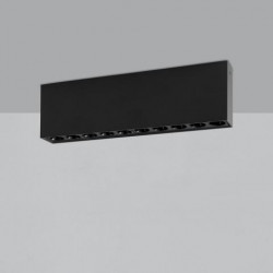 LUBINIS LED ŠVIESTUVAS INVISIBLE RECTANGULAR 24W JUODAS kaina