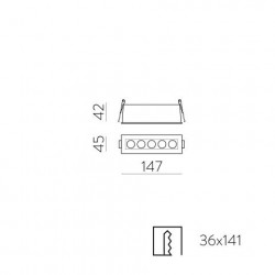ĮLEIDŽIAMAS LED ŠVIESTUVAS INVISIBLE 12W BALTAS pristatymas