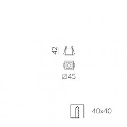 ĮLEIDŽIAMAS LED ŠVIESTUVAS INVISIBLE 3W JUODAS pristatymas
