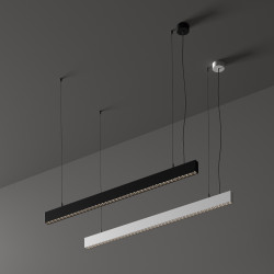 Pakabinamas LED šviestuvas OFFICE SP 3000K JUODAS pigiau