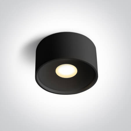 LUBINIS LED ŠVIESTUVAS ONE LIGHT 12112F/B/V 12W JUODAS