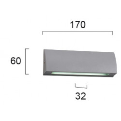 SIENINS LED ŠVIESTUVAS TECH L17 6W TAMSIAI PILKAS kaina