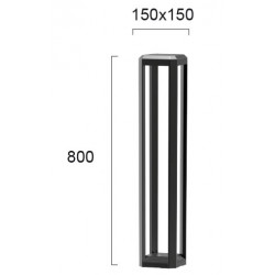 PASTATOMAS LED ŠVIESTUVAS BIOS H80 13W TAMSIAI PILKAS pristatymas