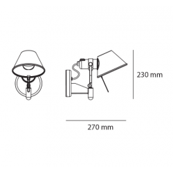 SIENINIS LED ŠVIESTUVAS TOLOMEO FARETTO 6W ALIUMINIO SPALVOS skubiai
