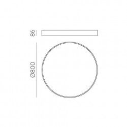 LUBINIS LED ŠVIESTUVAS MINSK D80 70W BALTAS DALI | PUSH pristatymas