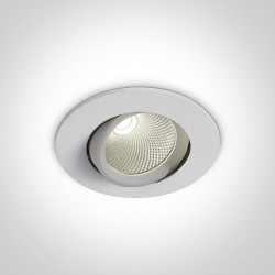 ĮLEIDŽIAMAS COB LED ŠVIESTUVAS 11107B/W/V 7W 3000K BALTAS