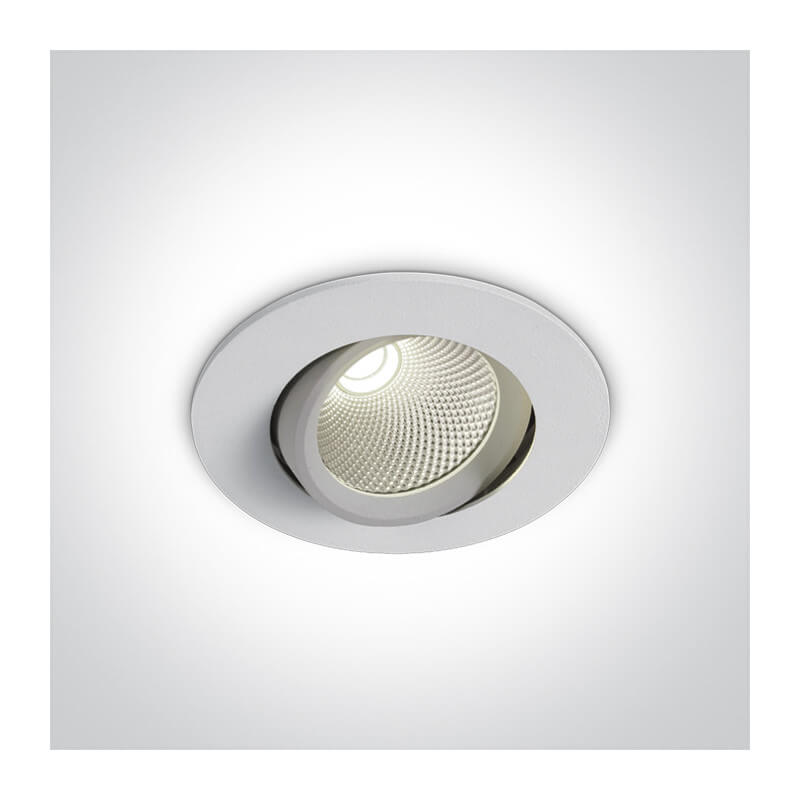 Įleidžiamas COB LED šviestuvas 11107B/W/W 7W 3000K white One light