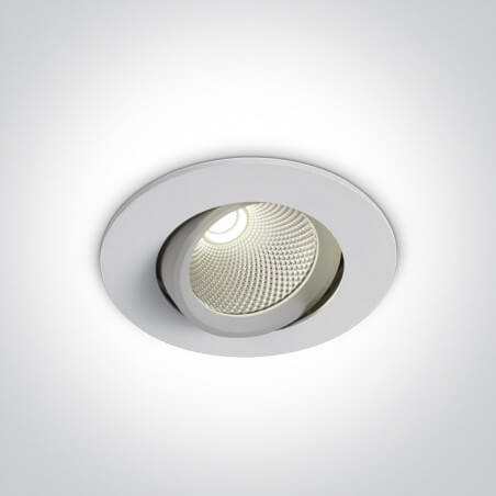 Įleidžiamas COB LED šviestuvas 11107B/W/W 7W 3000K white One light