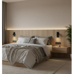 ĮLEIDŽIAMAS SIENINIS LED ŠVIESTUVAS BOHEME SWITCH 3W JUODAS pristatymas