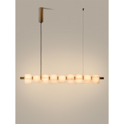 PAKABINAMAS LED ŠVIESTUVAS CUBIC L113 35W JUODAS | AUKSO SPALVOS kaina