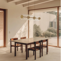 PAKABINAMAS LED ŠVIESTUVAS VITREE L105 30W AUKSO SPALVOS skubiai