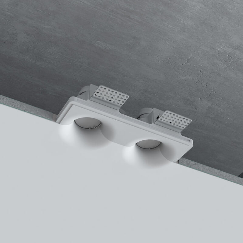 BERĖMIS PRIGLAISTOMAS ŠVIESTUVAS ROUND WAVE DOUBLE S LIGHT PLAN 1101-2S