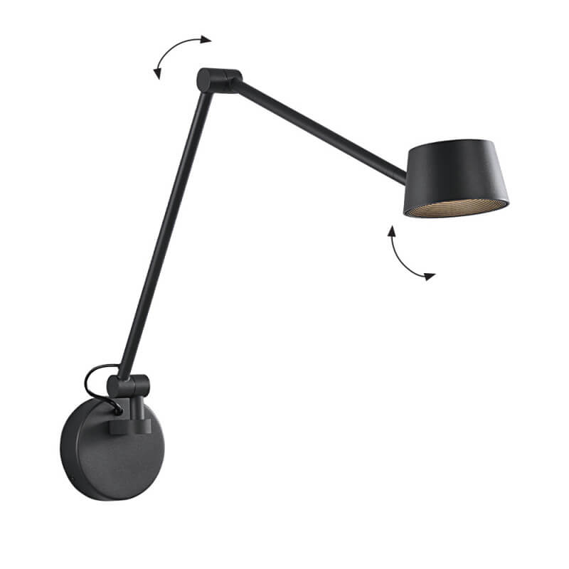 SIENINIS LED ŠVIESTUVAS VIOKEF SAVINA 9W JUODAS 4329600
