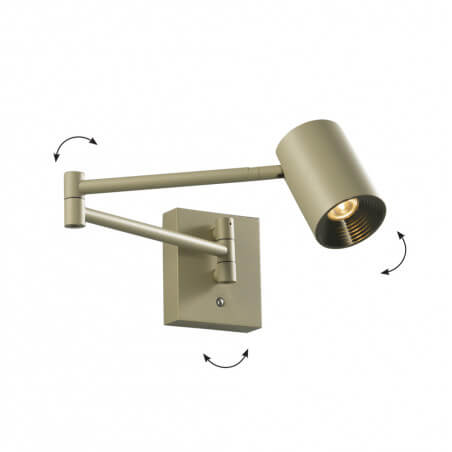 SIENINIS LED ŠVIESTUVAS VIOKEF MELINA LONG 8W ŽALIAS 4335301