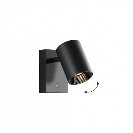 SIENINIS LED ŠVIESTUVAS VIOKEF MELINA 8W JUODAS 4335200