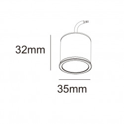 LED ŠVIESOS ŠALTINIS GU10 MR11 3W 3000k kaina