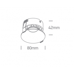 ĮLEIDŽIAMAS LED ŠVIESTUVAS 10112DX/W/V 12W CCT BALTAS pigiau