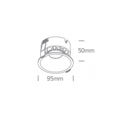 ĮLEIDŽIAMAS LED ŠVIESTUVAS 10118DX/B/V 18W CCT JUODAS pigiau