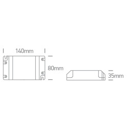 IMPULSINIS LED MAITINIMO ŠALTINIS 20-200W 24V DALI/PUSH