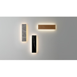 SIENINIS LED ŠVIESTUVAS BASIC TEXTURE L30 8W JUODAS skubiai