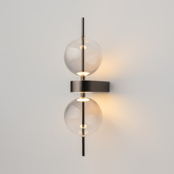 SIENINIS LED ŠVIESTUVAS DOUBLE MOON 8W DŪMINTO STIKLO SPALVOS kaina